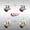 Service Caster 3 Inch 316SS High Temp Glass Filled Nylon 1/2 Inch Threaded Stem Caster Set Brake SS316TS20S314-GFNSHT-TLB-121315-4 - alternate 3
